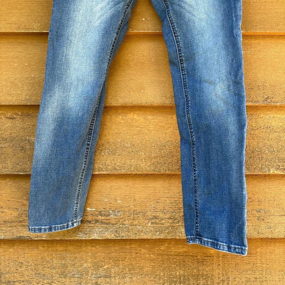 Hudson Skinny Mid-Rise Blue Medium Blue Denim Girls Size 12 - Picture 4 of 12